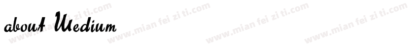 about Medium字体转换